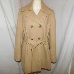Croft & Barrow Wool Blend Pea Coat Size Large
